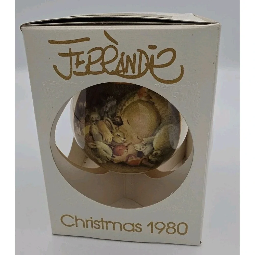 Vintage Christmas Ornament Schmid 1980 Babes at Christmas J Ferrandiz New